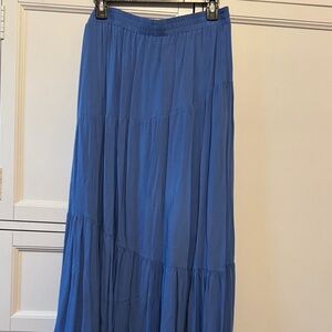 Grace & Lace Flowing Blue Maxi Skirt